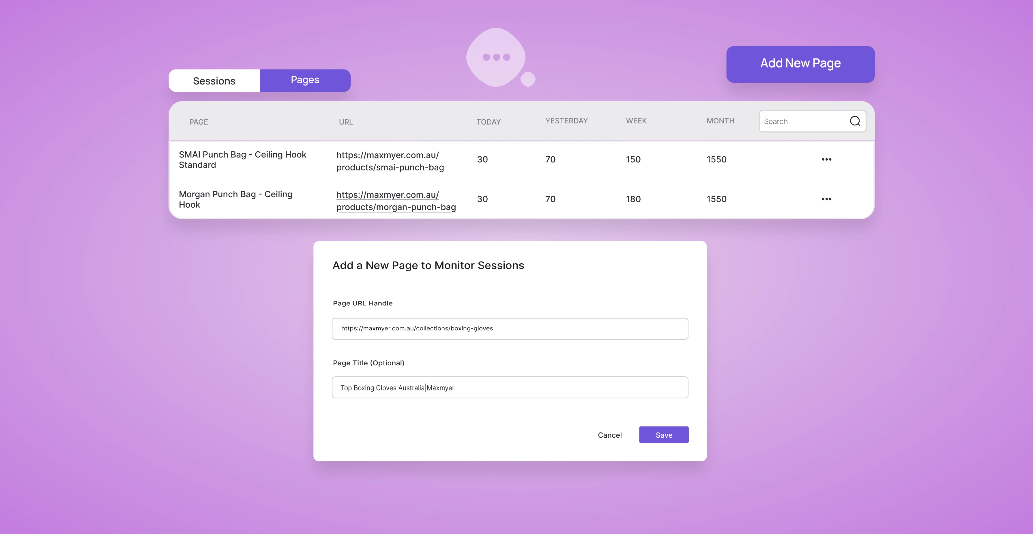 How to Set Up Custom Page Monitoring in Chatmyer